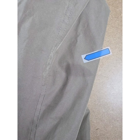 London Fog Jacket Men Large TAN Lined Hooded Windbreaker Barn Coat HOOD - Picture 8 of 9